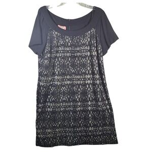Phoebe‎ Couture - Black Lace Overlay Dress - Cocktail Party Womens Plus Size 20W